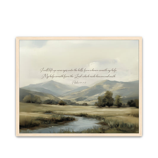 Psalm 121 Bible Verse Artwork