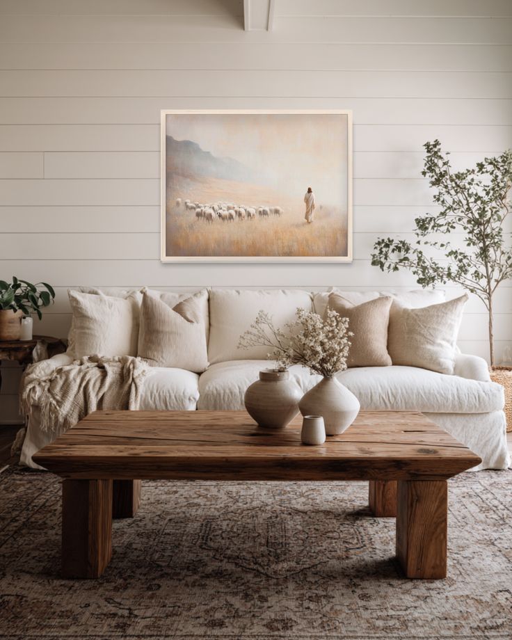 "The Keeper of the Flock – Jesus Christ with His Flock", Jesus Christ Art Print, Bible Art Print, LDS Artwork Print, Jesus Christ Sheep