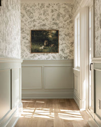 "The Lion and the Lamb", Bible Artwork, Christian Wall Art, Large Fine Art Print or Canvas Framed LDS Art, Modern Christian Art, Lion Lamb