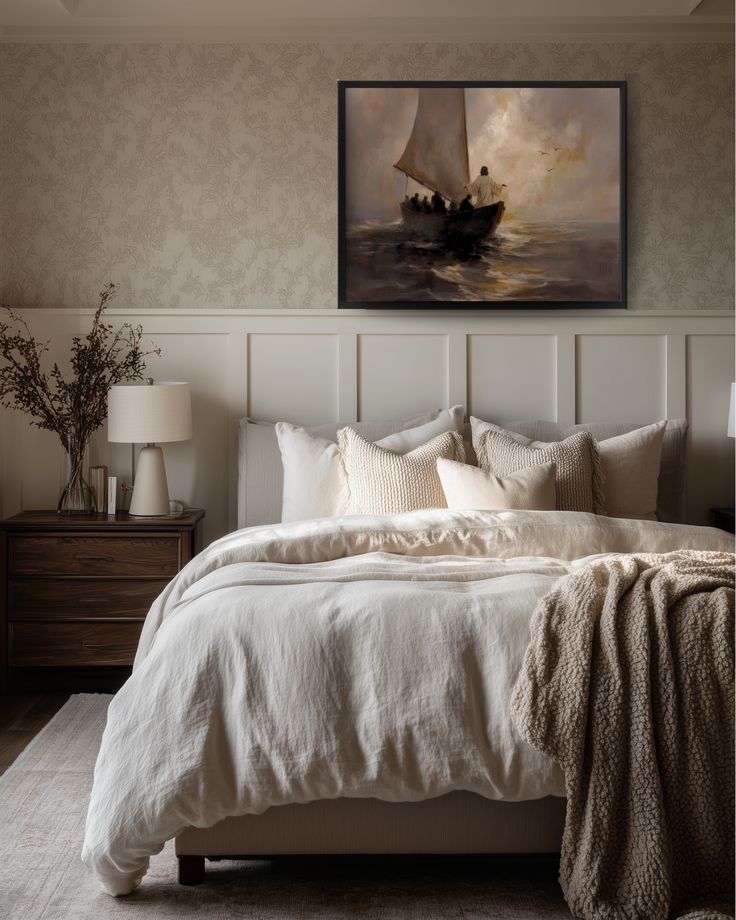 "Peace Be Still – Jesus Christ Calming the Storm" Artwork of Jesus Christ, Christian Art Print, LDS Art Print Decor