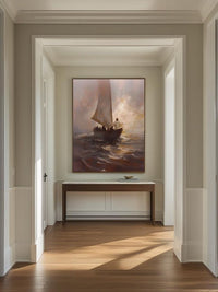 "Peace Be Still – Jesus Christ Calming the Storm" Artwork of Jesus Christ, Christian Art Print, LDS Art Print Decor