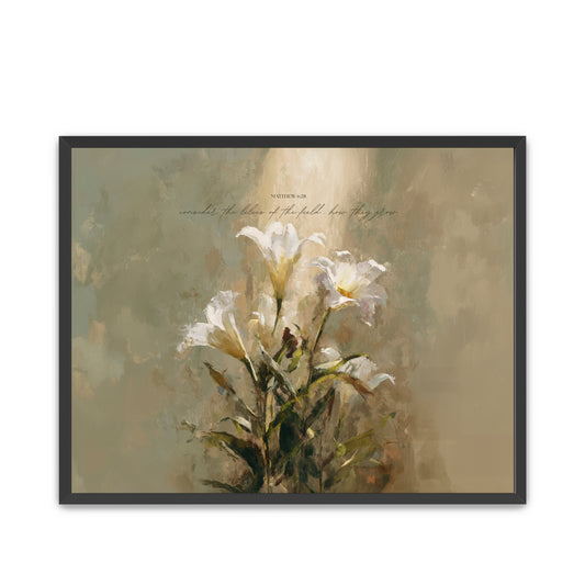 Lilies of the Field Christian Art