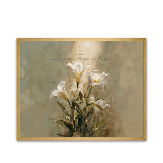 Lilies of the Field Christian Art