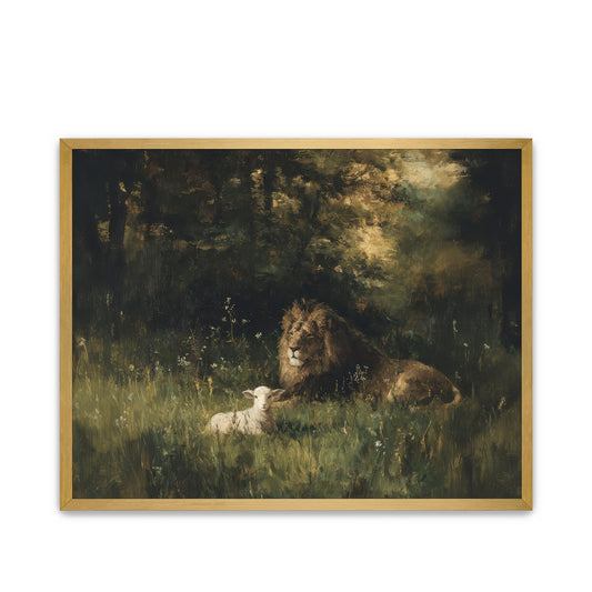 Lion Lamb Artwork