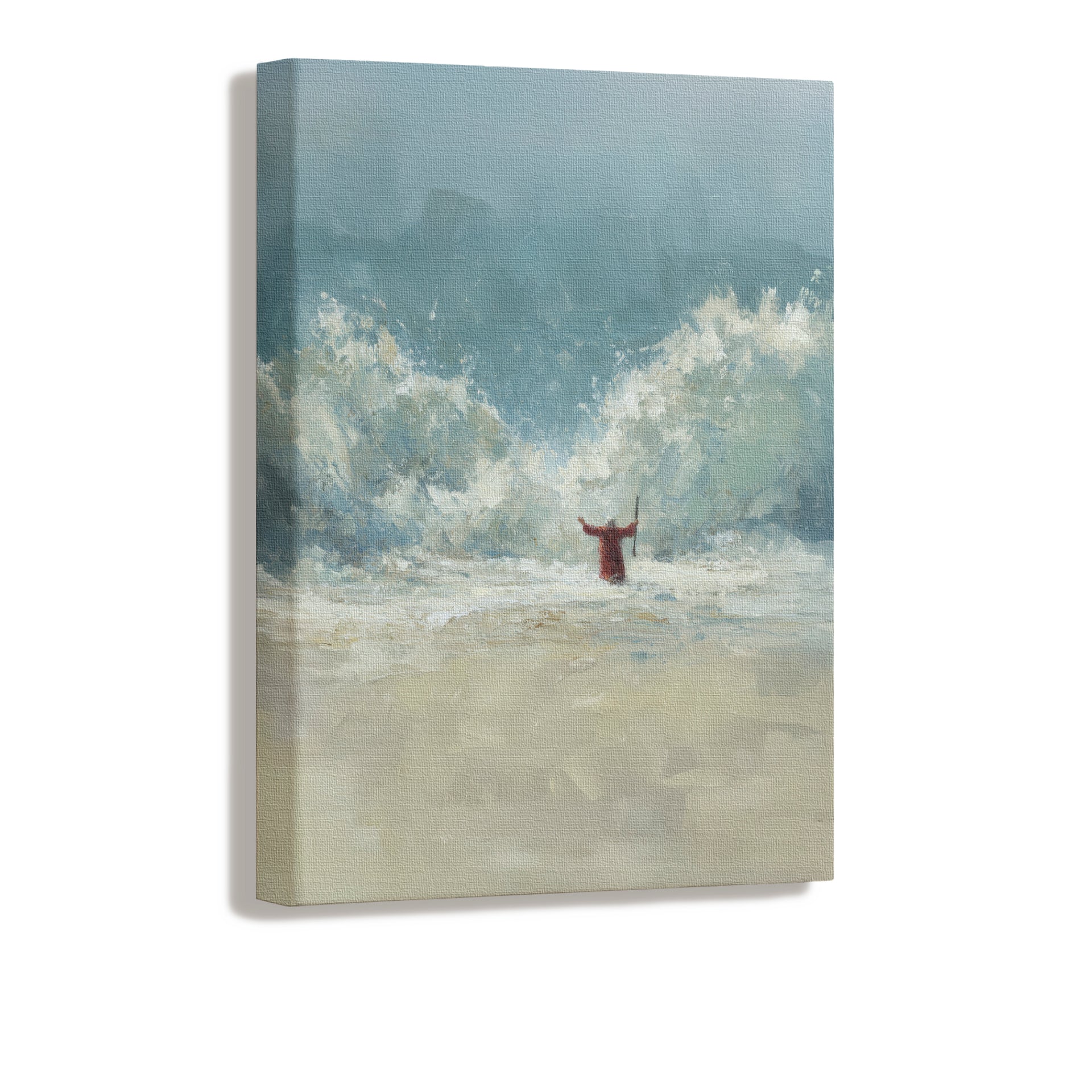 Moses Parting Red Sea Large Canvas