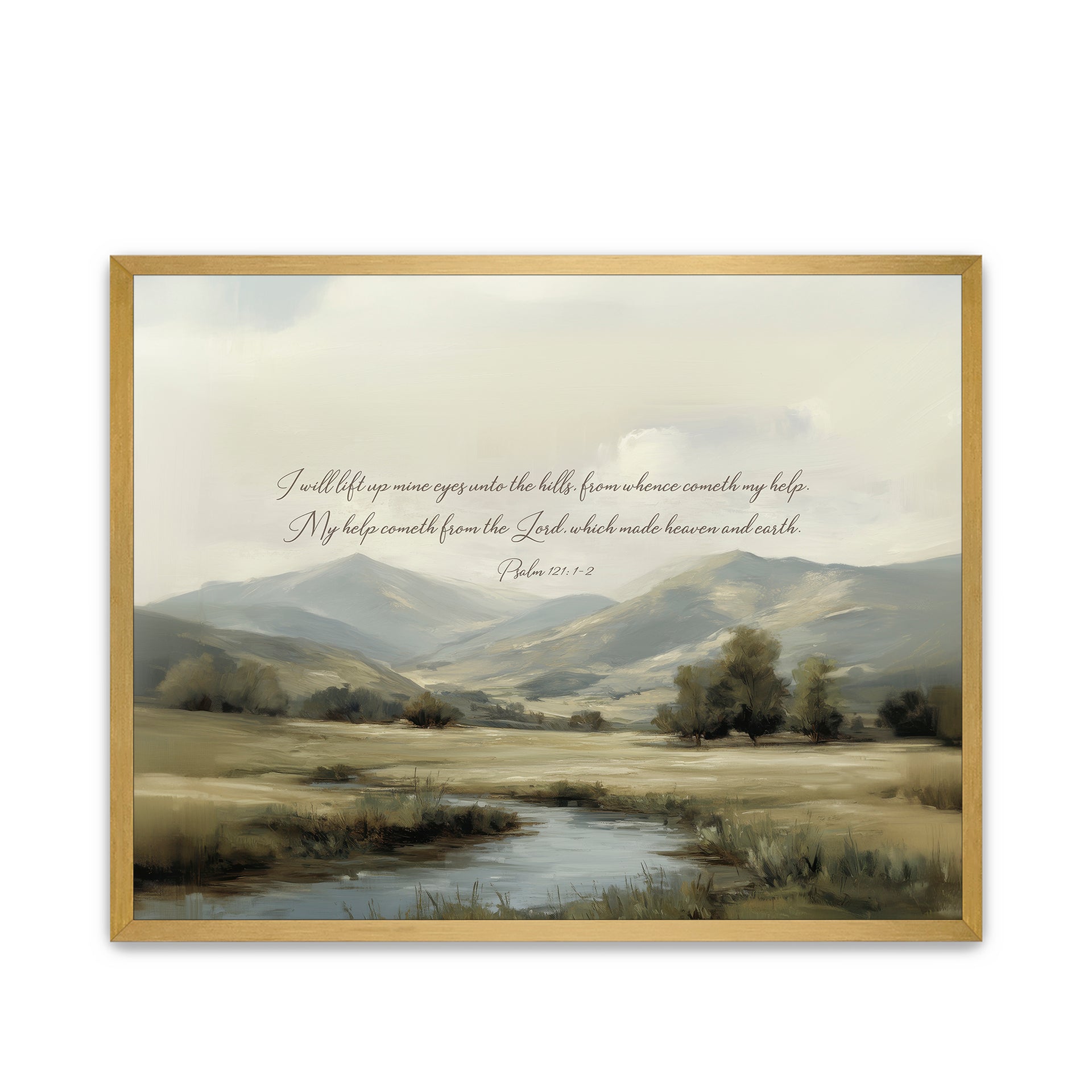 Psalm 121 Bible Verse Artwork