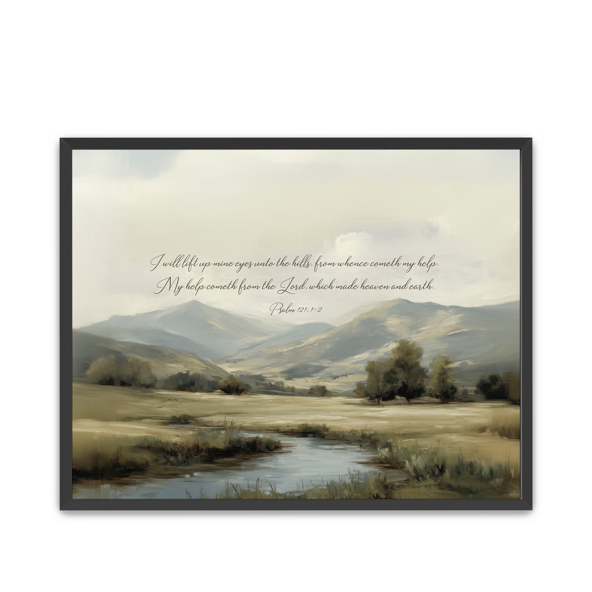 Psalm 121 Bible Verse Framed Art
