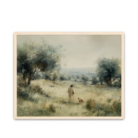 The Shepherd Walks Beside Me Wood Frame