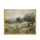 Framed painting of a shepherd with sheep in a pastoral landscape