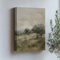 Biblical-themed artwork of the Good Shepherd in a grassy field