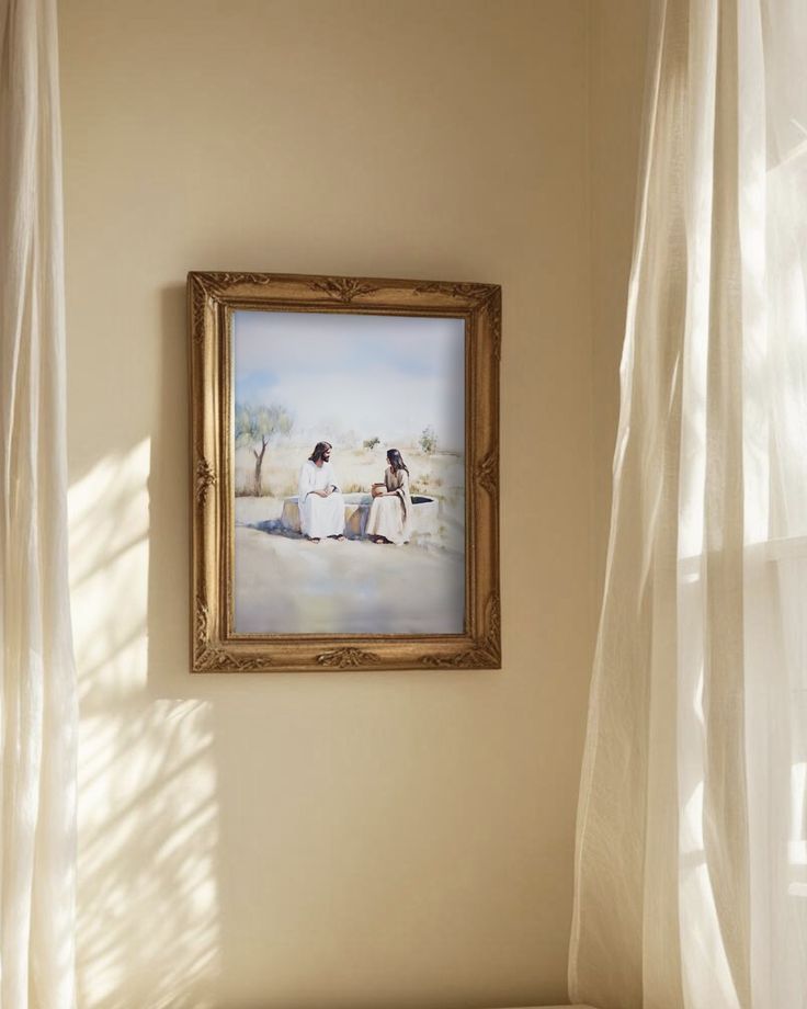 "Living Water – Jesus and the Woman at the Well", Women in the Bible, Christian Artwork, Bible Print, Church of Jesus Christ Artwork