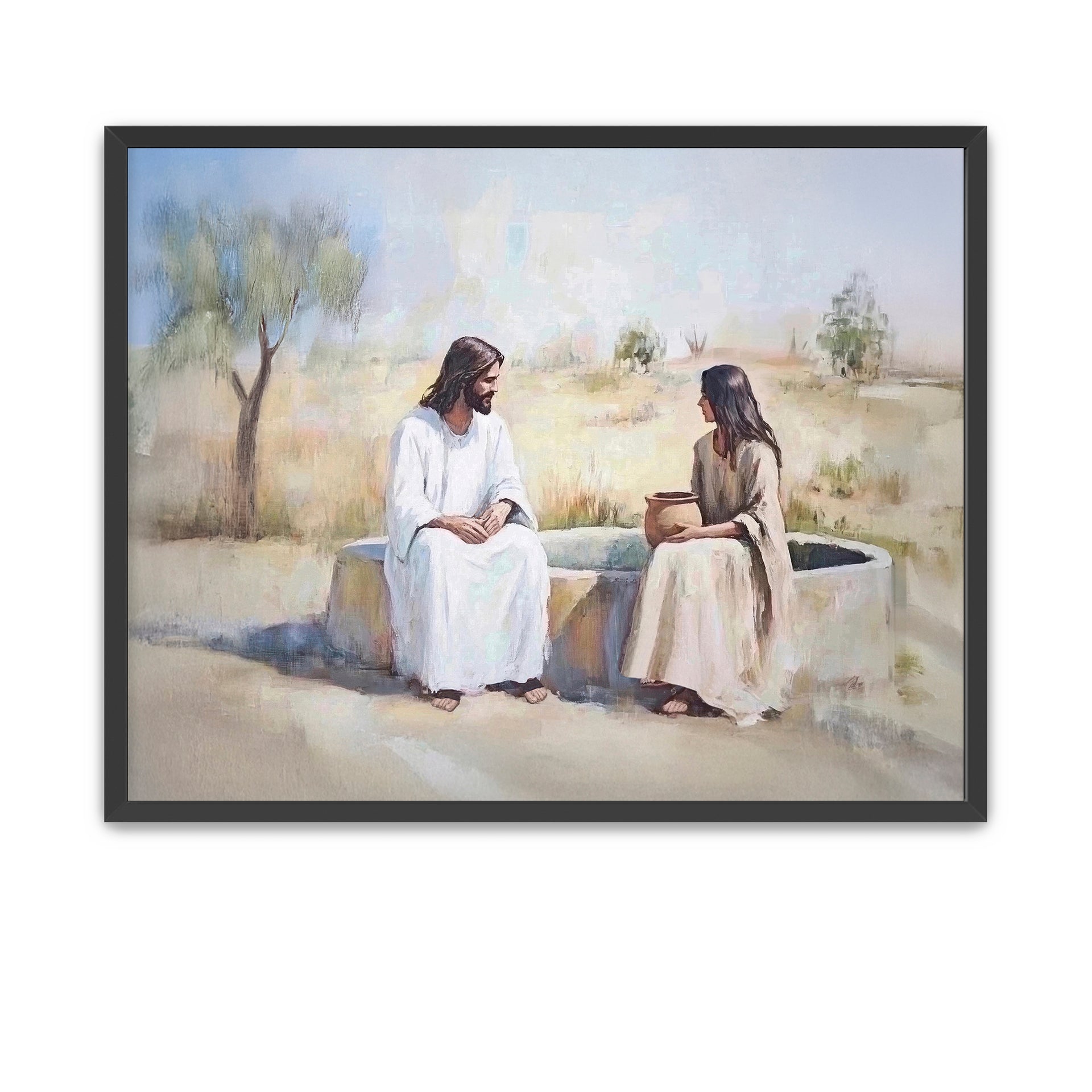 LDS artwork of Christ with the woman at the well