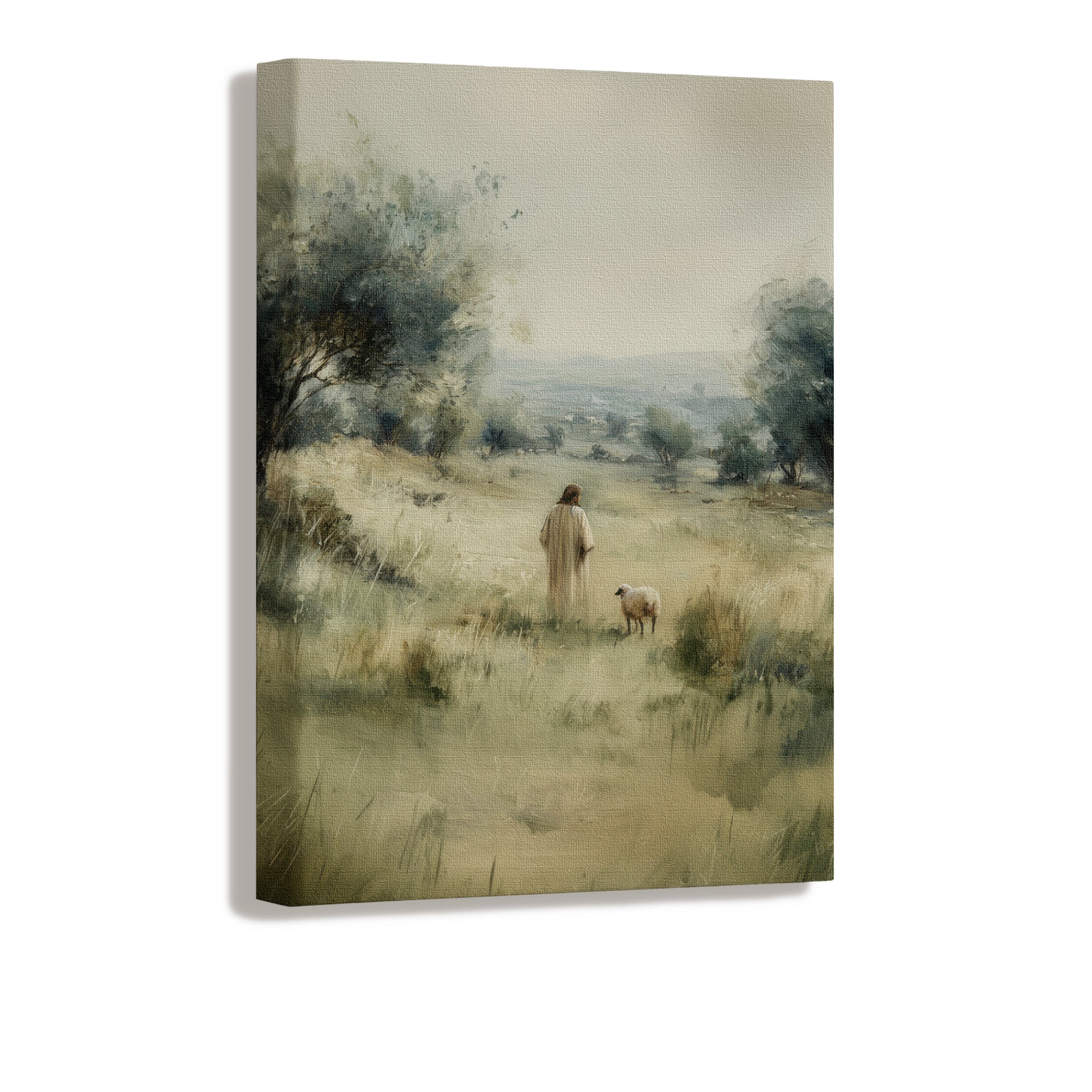 The Shepherd Walks Beside Me Canvas