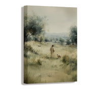 The Shepherd Walks Beside Me Canvas