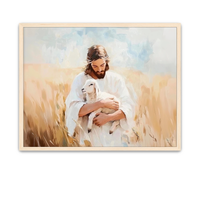 LDS artwork of Christ holding one of His lost sheep