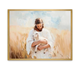 Savior cradling a lamb, symbolizing care and rescue