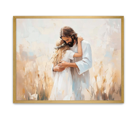 Christ embracing a young girl with love and tenderness