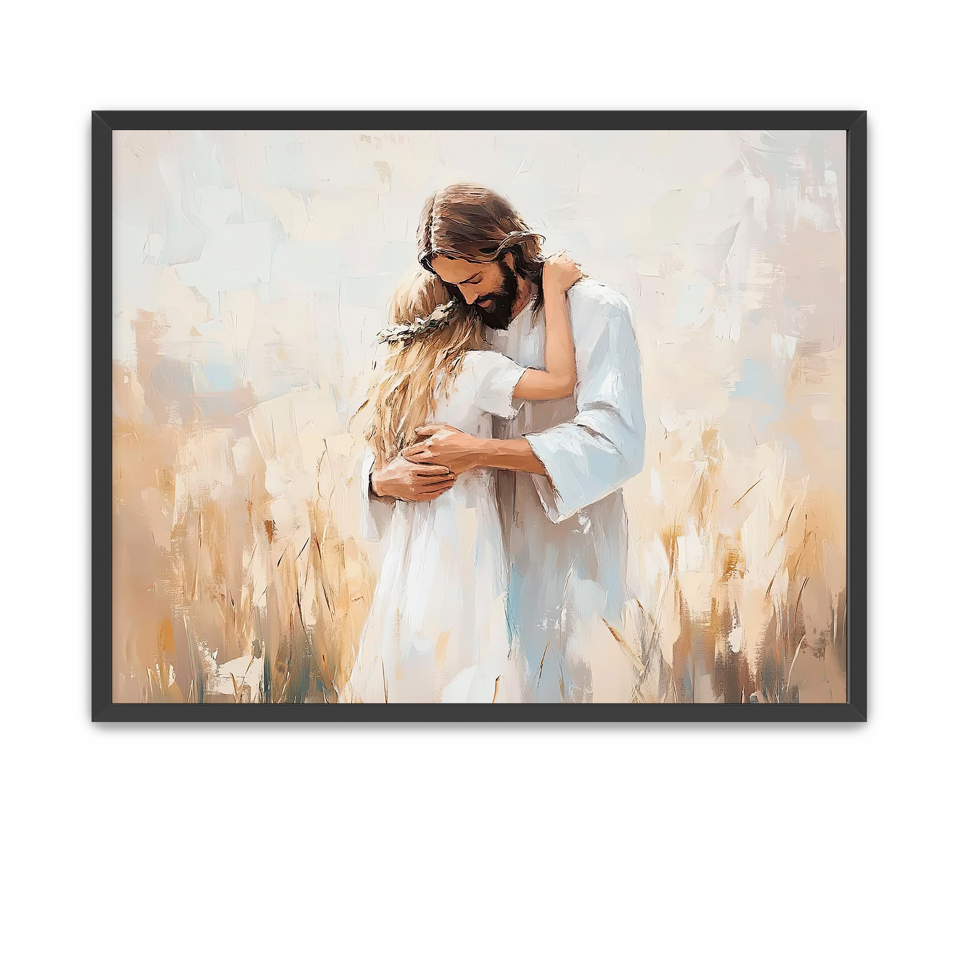 LDS art of Jesus with a young girl in a quiet scene