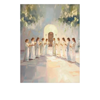 Ten women holding lamps, symbolizing readiness and faith