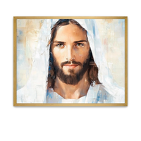 Gentle and reverent painting of Jesus Christ’s face