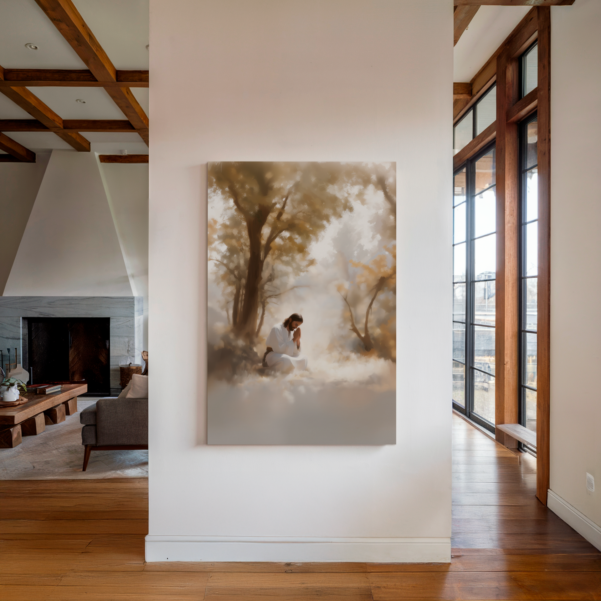 "The Prayer of the Savior"- Jesus Christ Artwork, Christian Art Print, LDS Wall Decor