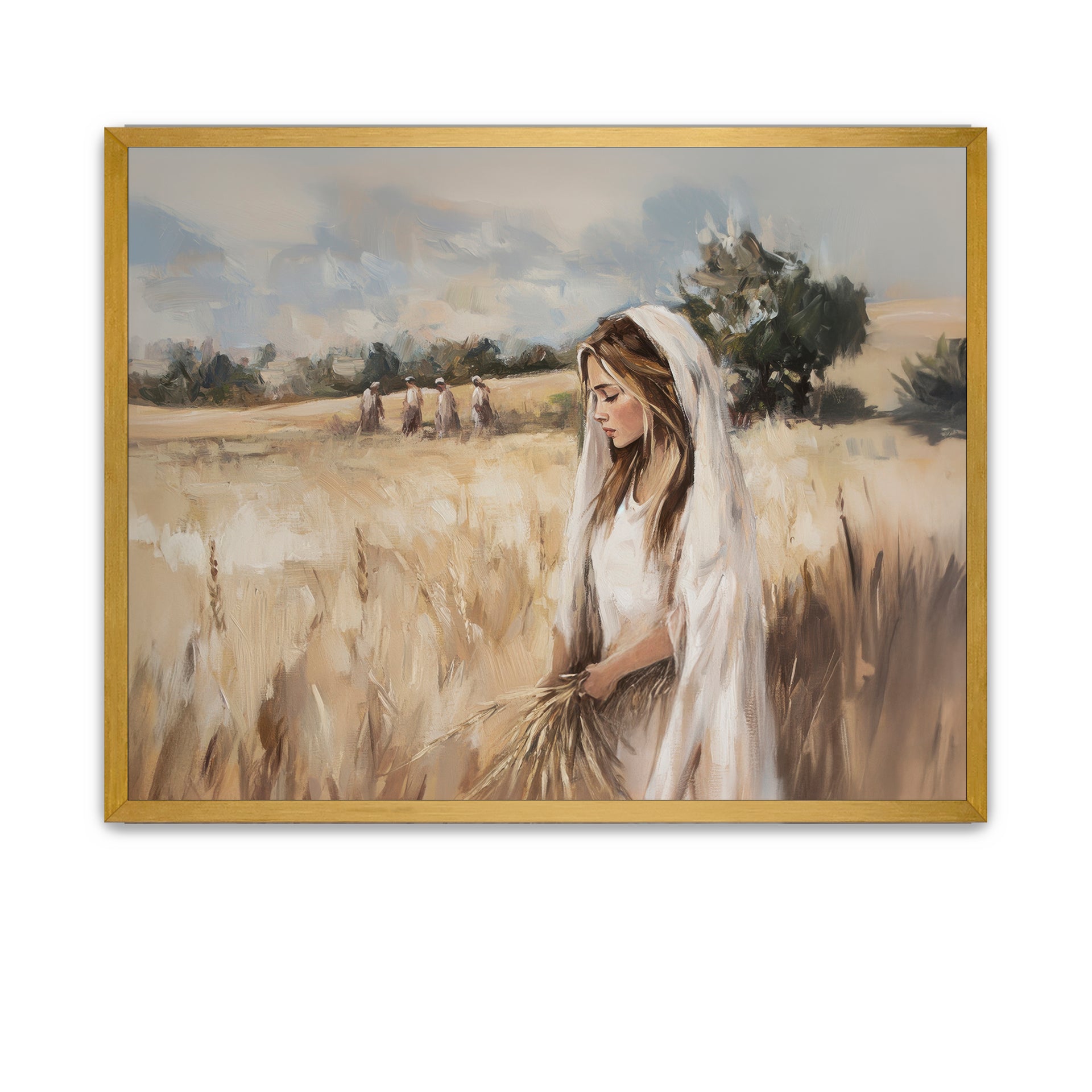 Ruth working humbly among the harvest